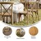 Flash Furniture HERCULES Commercial Chestnut Indoor/Outdoor Wood Look Resin Cross Back Chair L-9-M2-CHSNT-GG - alternate 7
